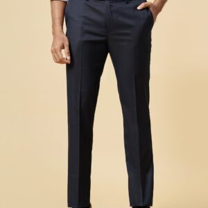 Men's Regular Fit Black Formal Trousers